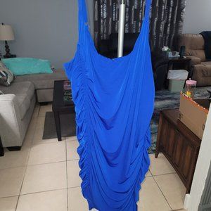 Torrid Royal Blue Knee Length Gathered Dress Size 6